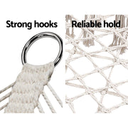 Danoz Direct - Gardeon Hammock Chair Outdoor Portable Camping⛺ Hammocks 2 Person Cream - danozdirect