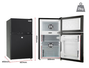 Danoz Direct - GECKO 95L Portable Upright Fridge Refrigerator 12V/24V/240V Caravan Motorhome - danozdirect