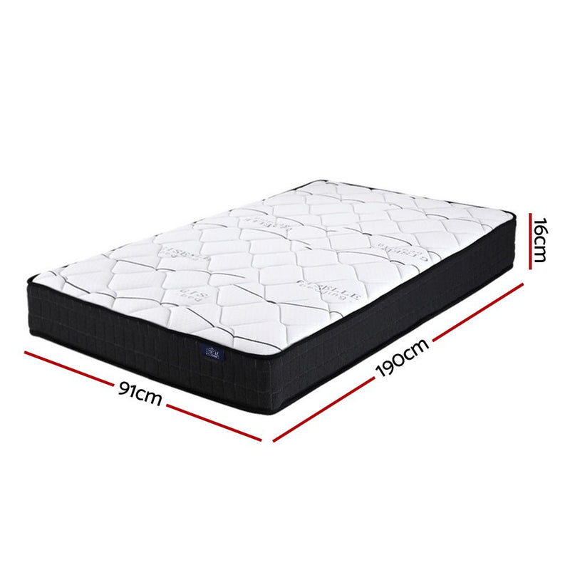 Danoz Direct - Giselle Bedding 16cm Mattress Medium Firm Single - danozdirect