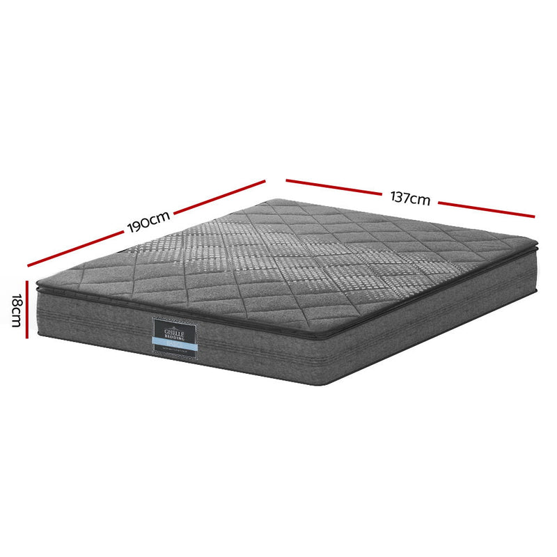 Danoz Direct - Giselle Bedding 18cm Mattress Pillow Top Double - danozdirect