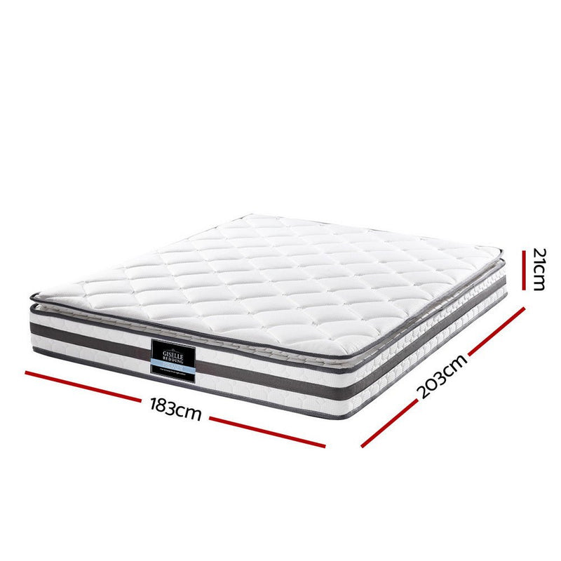 Danoz Direct - Giselle Bedding 21cm Mattress Pillow Top King - danozdirect