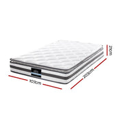 Danoz Direct - Giselle Bedding 21cm Mattress Pillow Top King Single - danozdirect