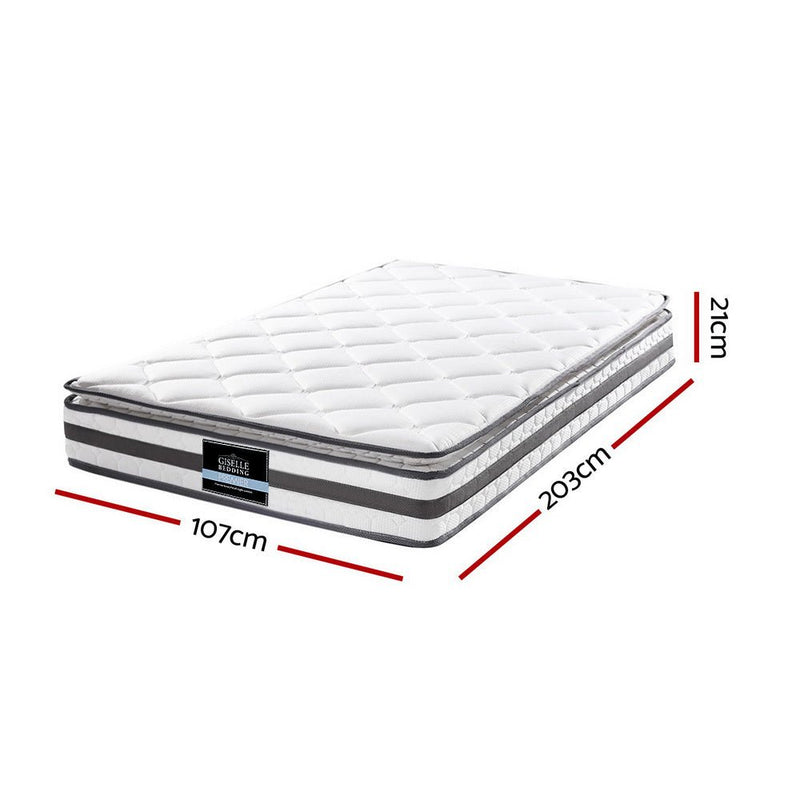 Danoz Direct - Giselle Bedding 21cm Mattress Pillow Top King Single - danozdirect