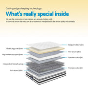Danoz Direct - Giselle Bedding 21cm Mattress Pillow Top King Single - danozdirect
