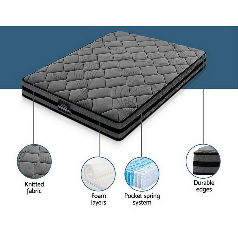 Danoz Direct - Giselle Bedding 22cm Mattress Medium Firm Double - danozdirect