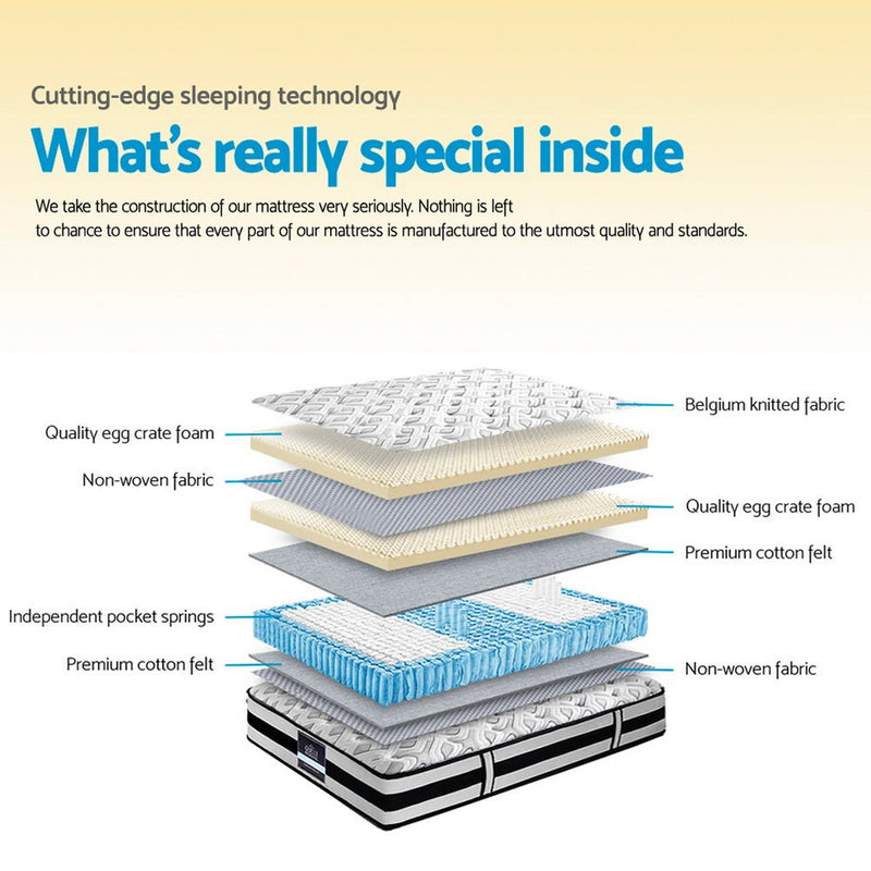 Danoz Direct - Giselle Bedding 24cm Mattress Super Firm Double - danozdirect