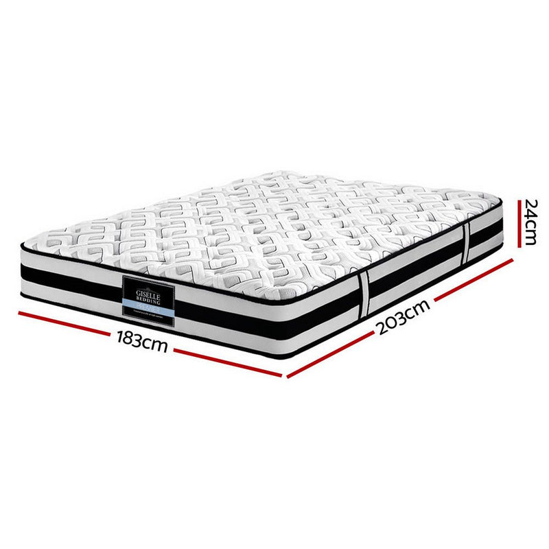 Danoz Direct - Giselle Bedding 24cm Mattress Super Firm King - danozdirect