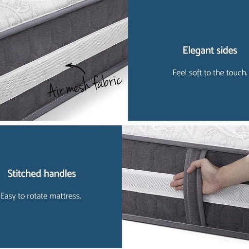 Danoz Direct - Giselle Bedding 30cm Mattress Pocket Spring Double - danozdirect