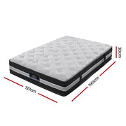 Danoz Direct - Giselle Bedding 30cm Mattress Pocket Spring Double - danozdirect