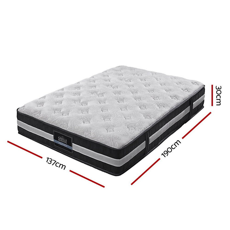 Danoz Direct - Giselle Bedding 30cm Mattress Pocket Spring Double - danozdirect