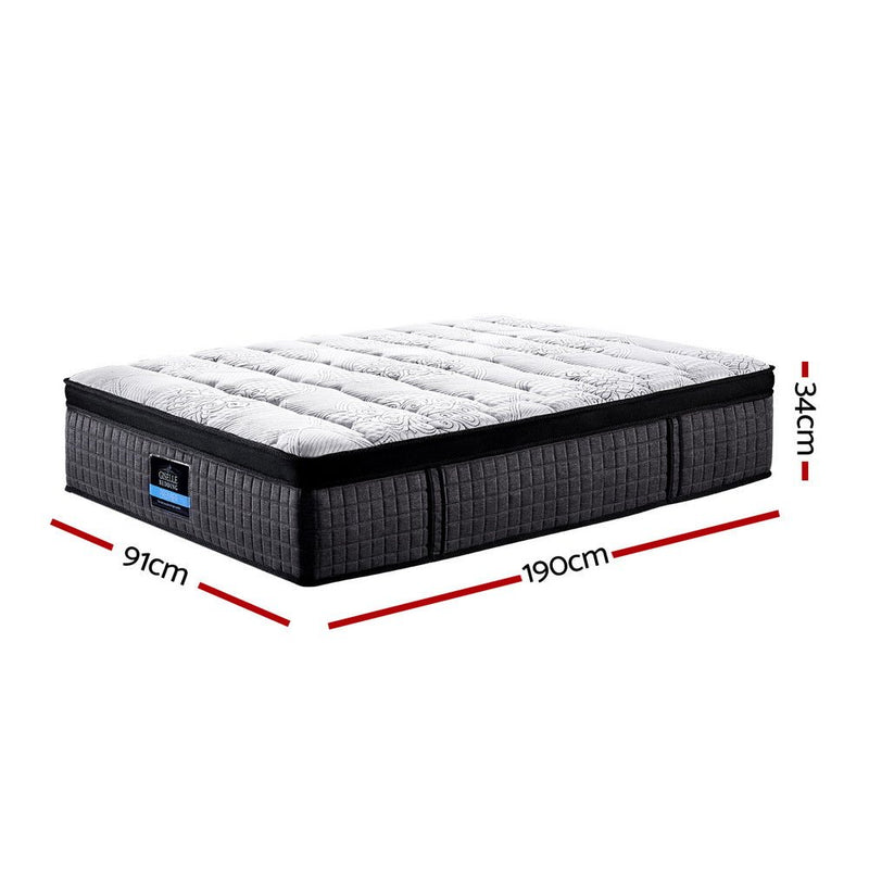 Danoz Direct - Giselle Bedding 34cm Mattress 9 Zone Latex Foam Single - danozdirect