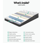 Danoz Direct - Giselle Bedding 34cm Mattress Euro Top Double - danozdirect