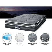 Danoz Direct - Giselle Bedding 35cm Mattress Bamboo Cover King - Super Deal! - danozdirect