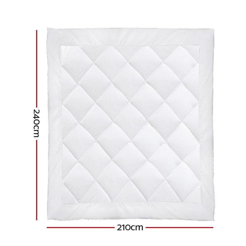 Danoz Direct - Giselle Bedding 400GSM Microfibre Bamboo Quilt King - danozdirect