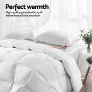 Danoz Direct - Giselle Bedding 700GSM Goose Down Feather Quilt King - danozdirect