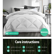 Danoz Direct - Giselle Bedding 800GSM Microfibre Bamboo Quilt Super King - danozdirect