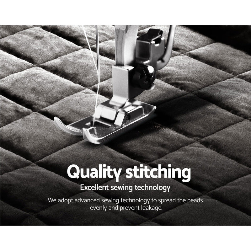 Danoz Direct - Giselle Bedding Faux Mink Quilt Charcoal Queen - danozdirect