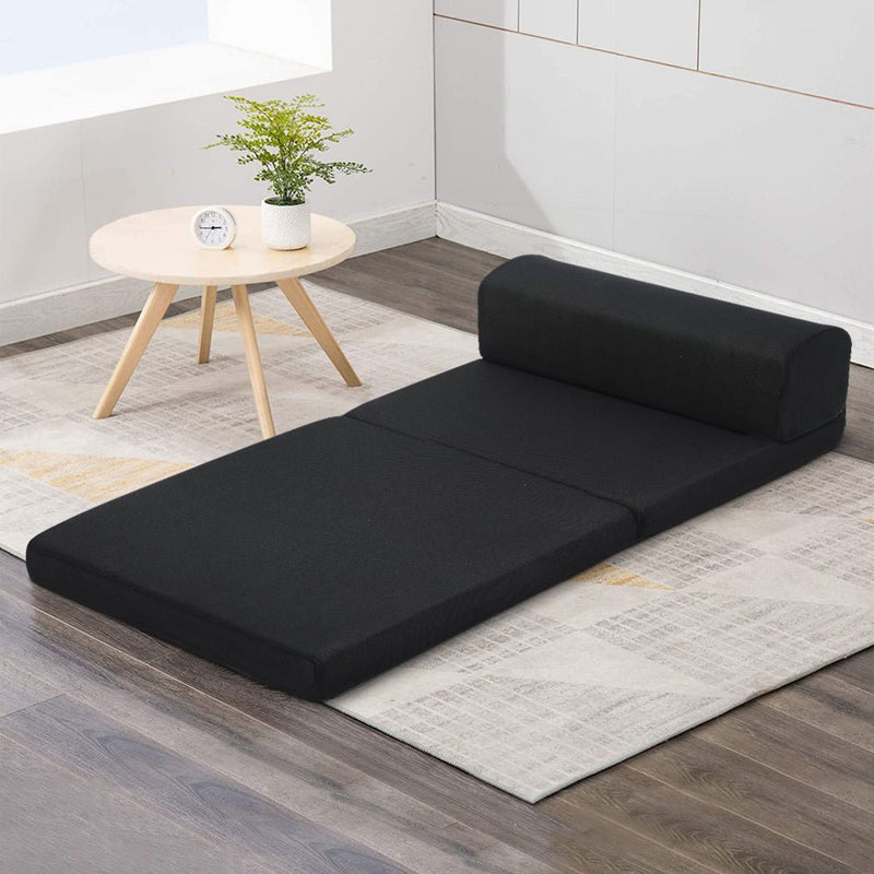 Danoz Direct Giselle Bedding Foldable Mattress Folding Foam Bed Mat Black - Free Postage! - danozdirect