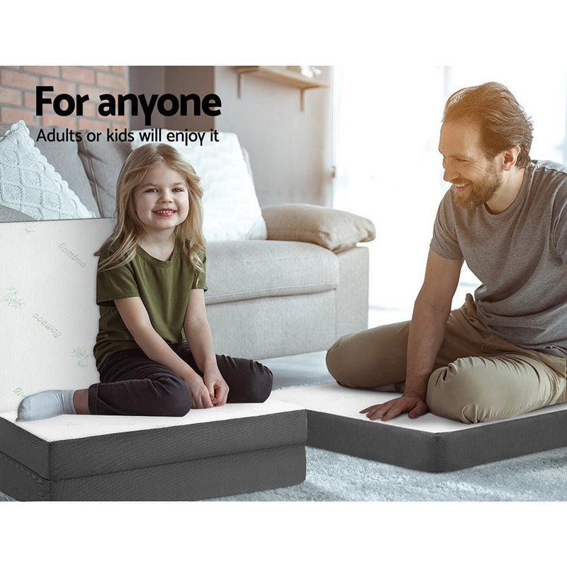 Danoz Direct - Giselle Bedding Foldable Mattress Folding Foam Single Bamboo - danozdirect