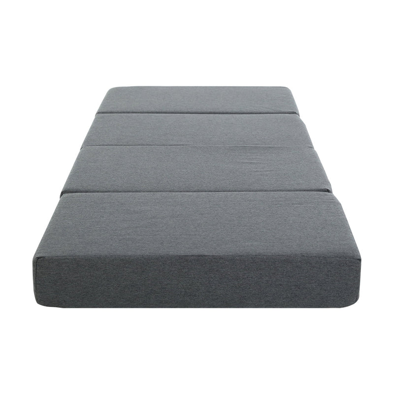 Danoz Direct - Giselle Bedding Foldable Mattress Folding Foam Single Grey - danozdirect