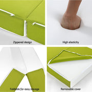 Danoz Direct - Giselle Bedding Foldable Mattress Folding Foam Trifold Green - danozdirect