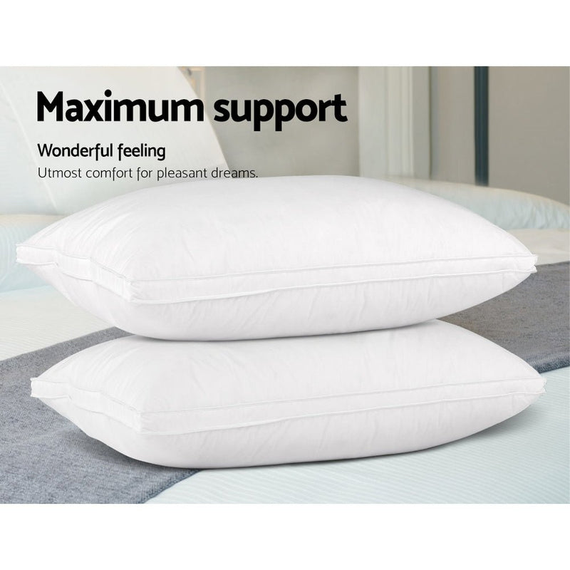Danoz Direct - Giselle Bedding Goose Feather Down Pillow Luxury - Buy One Get One More - danozdirect