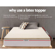 Danoz Direct - Giselle Bedding Latex Mattress Topper 5cm Queen - danozdirect