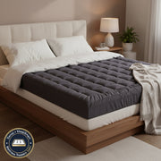 Danoz Direct - Giselle Bedding Mattress Topper Pillowtop Bamboo Charcoal Queen - danozdirect