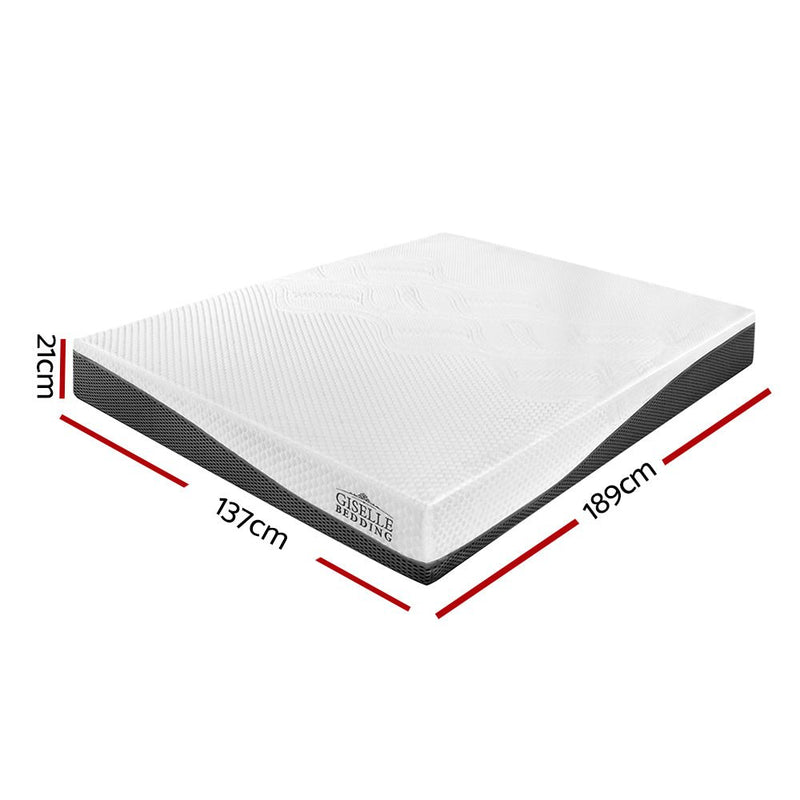 Danoz Direct - Giselle Bedding Memory Foam Mattress Bed Cool Gel Non Spring 21cm Double - danozdirect