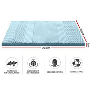 Danoz Direct - Giselle Bedding Memory Foam Mattress Topper 7 - Zone 8cm King - danozdirect