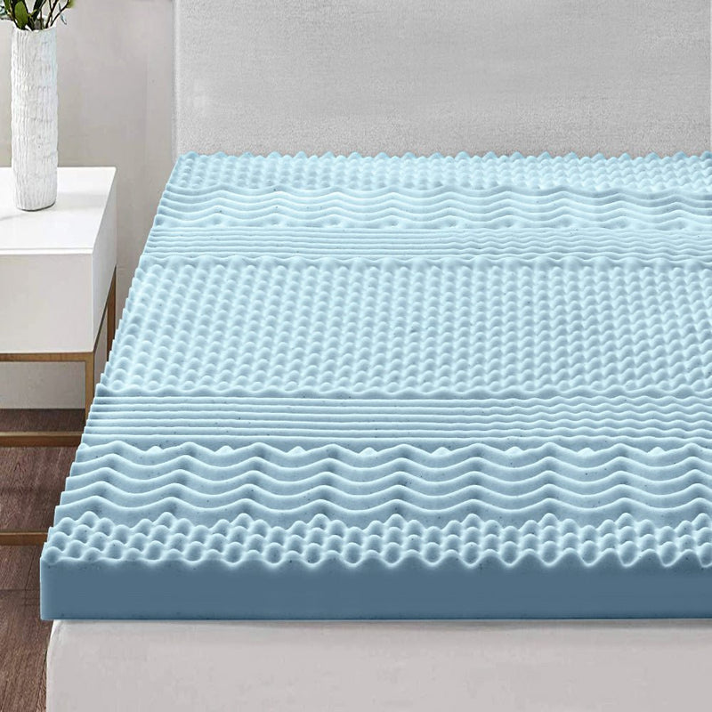 Danoz Direct - Giselle Bedding Memory Foam Mattress Topper 7 - Zone 8cm Queen - danozdirect