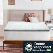 Danoz Direct - Giselle Bedding Memory Foam Mattress Topper Cool Gel 8cm Queen - danozdirect