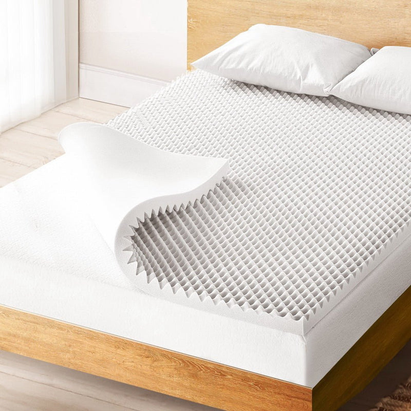 Danoz Direct - Giselle Bedding Memory Foam Mattress Topper Egg Crate 5cm Double - danozdirect
