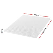 Danoz Direct - Giselle Bedding Memory Foam Mattress Topper Egg Crate 5cm Double - danozdirect
