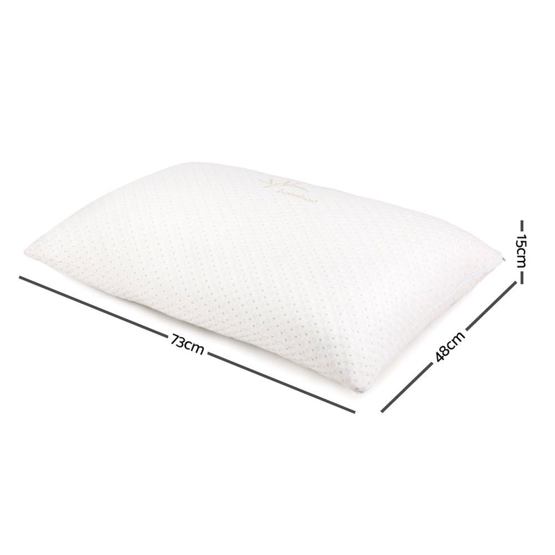 Danoz Direct - Giselle Bedding Memory Foam Pillow with Bamboo Cover - Buy 1 Get 1 Free - danozdirect