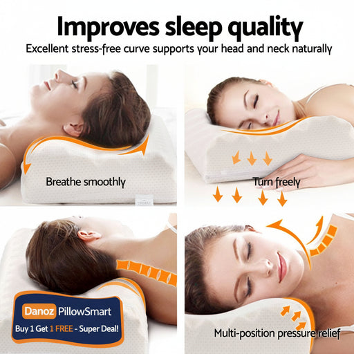 Danoz Direct - Giselle Bedding Natural Latex Pillow - Buy 1 Get 1 Free! - danozdirect