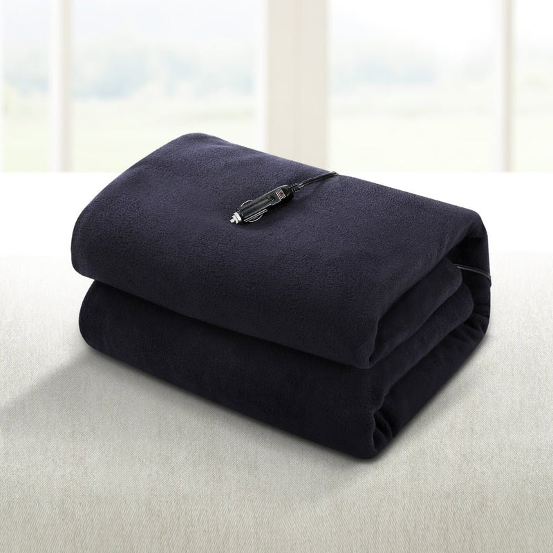 Danoz Direct - Giselle Electric Heated Blanket Car Truck Throw Rug Travel Camping 12V DC Aut - danozdirect