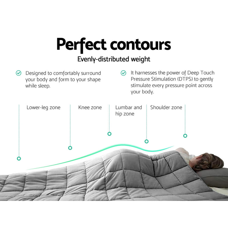 Danoz Direct - Giselle Weighted Blanket 7KG Deep Relax - danozdirect