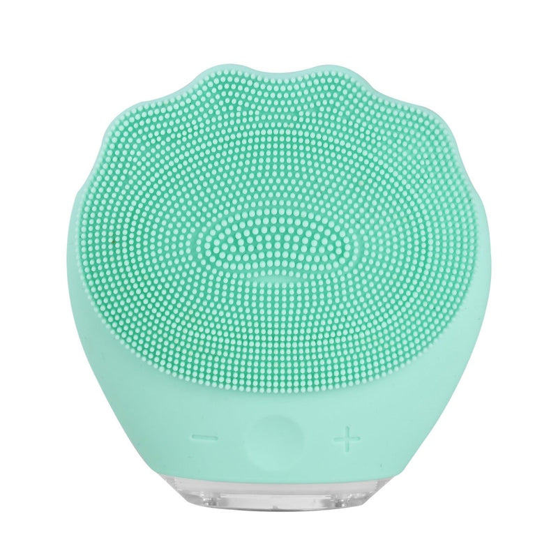 Danoz Direct - Green Electric Silicone Facial Cleanser - All - Around Vibration Massage Face Cleaning Device - danozdirect