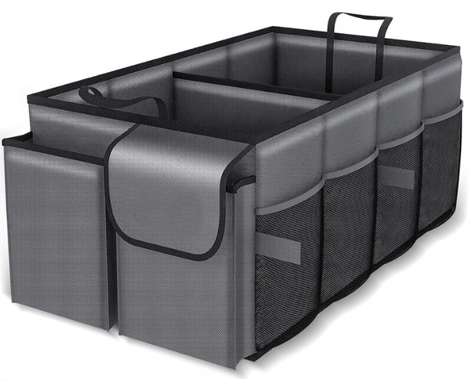 Danoz Direct - Grey Car Trunk Storage Box - Foldable Organizer - danozdirect
