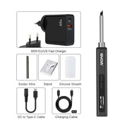 Danoz Direct - GVDA Smart Electric Soldering Iron 65W Adjustable Constant Temperature Fast Heat Portable Soldering Iron Station Kits with Tips - danozdirect