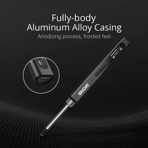 Danoz Direct - GVDA Smart Electric Soldering Iron 65W Adjustable Constant Temperature Fast Heat Portable Soldering Iron Station Kits with Tips - danozdirect