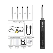 Danoz Direct - GVDA Smart Electric Soldering Iron 65W Adjustable Constant Temperature Fast Heat Portable Soldering Iron Station Kits with Tips - danozdirect