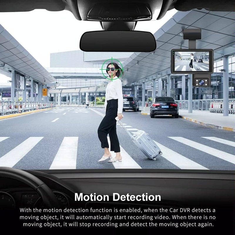 Danoz Direct - Hd Dual Camera Car Dash Cam with Infrared Night Vision - danozdirect