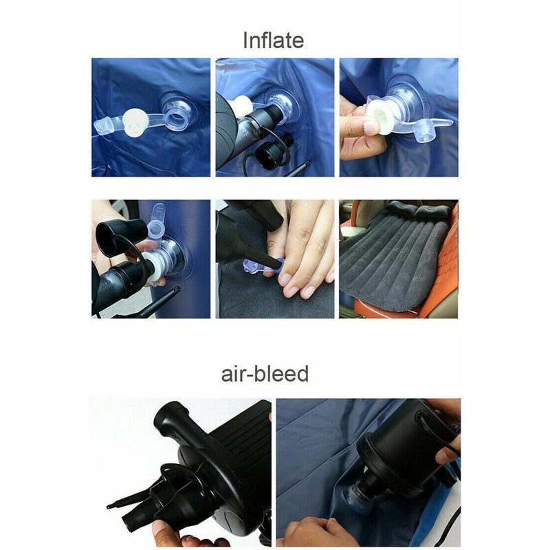 Danoz Direct - Inflatable Car Back Seat Mattress Portable Camping Travel Air Bed - danozdirect