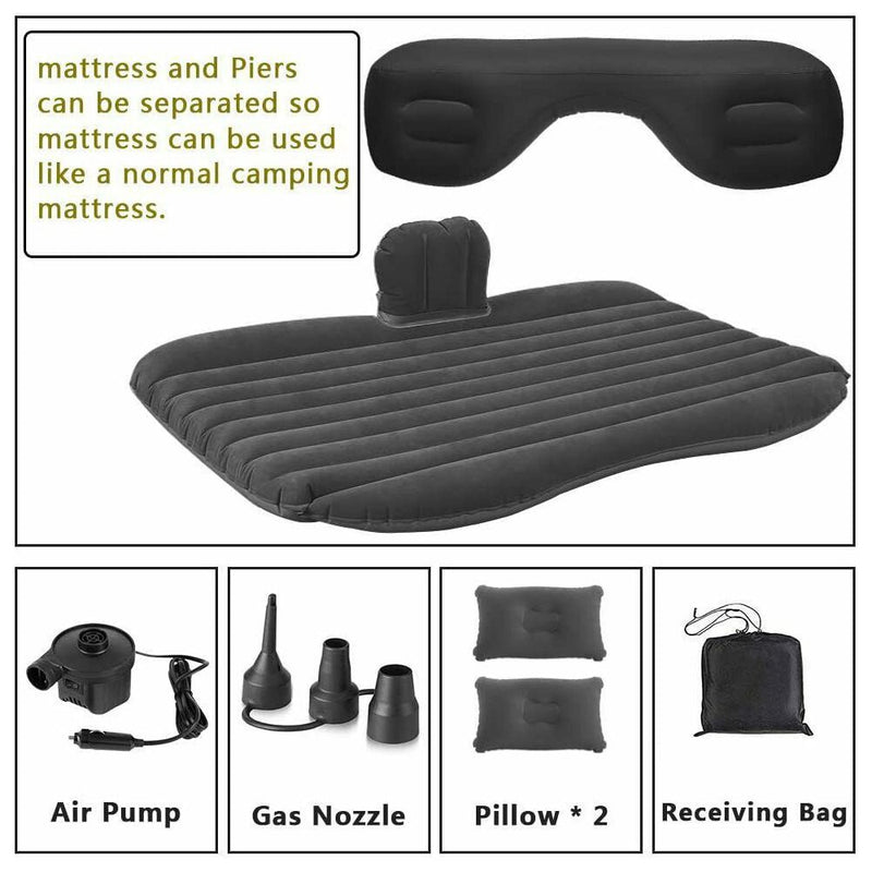 Danoz Direct - Inflatable Car Back Seat Mattress Portable Camping Travel Air Bed - danozdirect