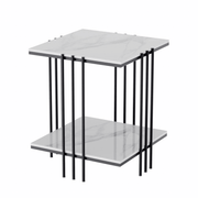 Danoz Direct - Interior Ave - Milano Black Square Side Table - danozdirect