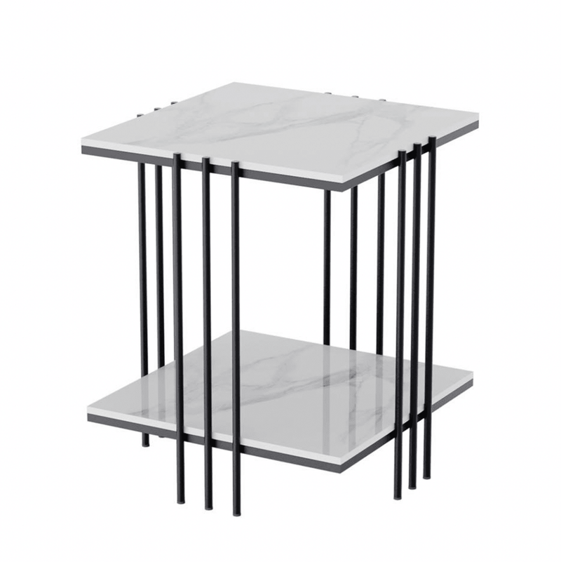 Danoz Direct - Interior Ave - Milano Black Square Side Table - danozdirect