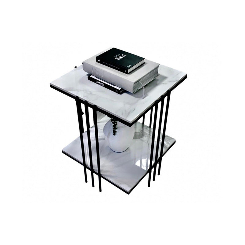 Danoz Direct - Interior Ave - Milano Black Square Side Table - danozdirect