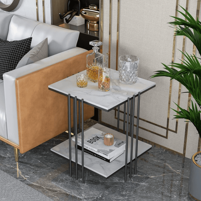 Danoz Direct - Interior Ave - Milano Black Square Side Table - danozdirect